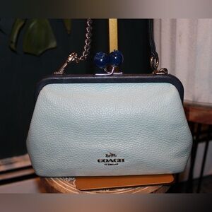 Coach Blueberry Nora Kisslock Crossbody bag